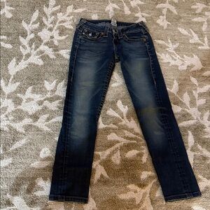 True Religion Low Rise Skinny Capris